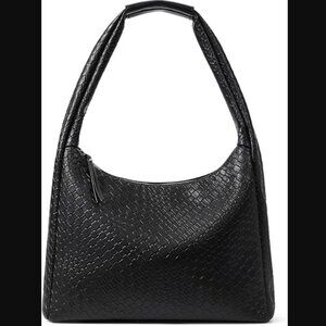 Bostanten Vegan leather black shoulder bag